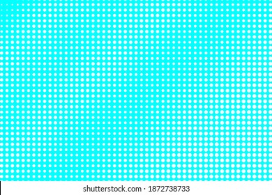 Blue and white dotted halftone vector background. Subtle halftone digital texture. Faded dotted gradient. Comic effect overlay. Retro dot pattern on transparent back. Graphic halftone perforated