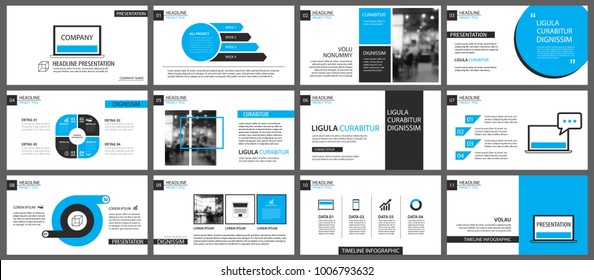 Blue and white element for slide infographic on background. Presentation template. Use for business annual report, flyer, corporate marketing, leaflet, advertising, brochure, modern style. 