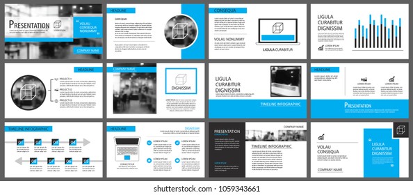 Blue and white element for slide infographic on background. Presentation template. Use for business annual report, flyer, corporate marketing, leaflet, advertising, brochure, modern style.