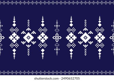 Blue and white fabric patterns ethnic 