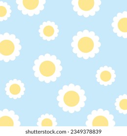 
blue and white flower graphic pattern