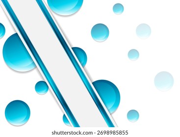 Abstrakter Hintergrund mit Kreisen und glänzenden Streifen. Vektordesign