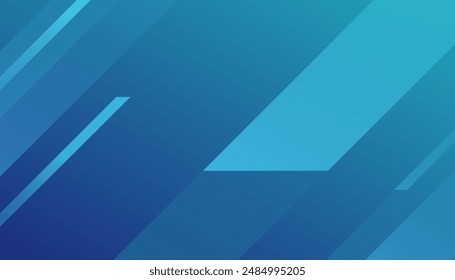 Blau-weißer geometrischer Hintergrund. Dynamische Schallwelle. Designelement. Vektorillustration