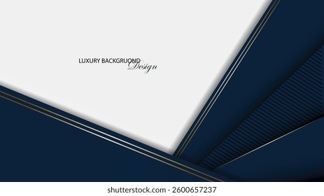Blue and white geometric background. Modern background with blue gradation color. Luxury blue background. Suit for banner, invitation, certificate, business card, voucher, backdrop, presentation, etc