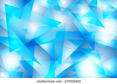 Blue and white geometric beautiful abstract background