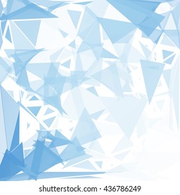 Blue  White Geometric Break Background, Creative Design Templates