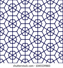 blue and white geometric pattern abstract vector background. Modern stylish texture.
