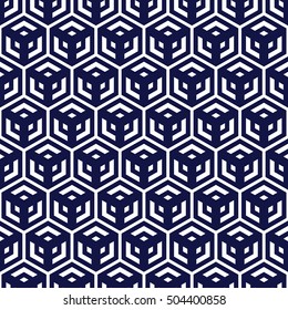 blue and white  geometric pattern abstract vector background. Modern stylish texture.