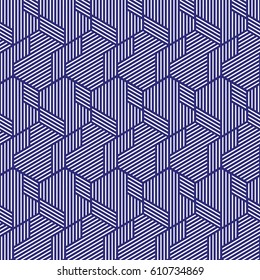 blue and white geometric pattern abstract vector background. Modern stylish texture.