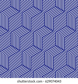 blue and white geometric pattern abstract vector background. Modern stylish texture.