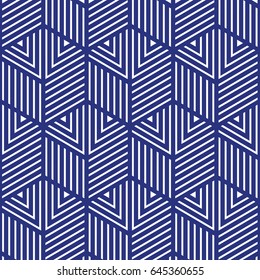 blue and white geometric pattern abstract vector background. Modern stylish texture.