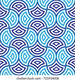 blue and white geometric pattern abstract vector background. Modern stylish texture.