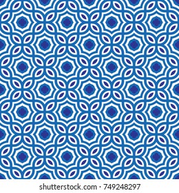 blue and white geometric pattern abstract vector background. Modern stylish texture.