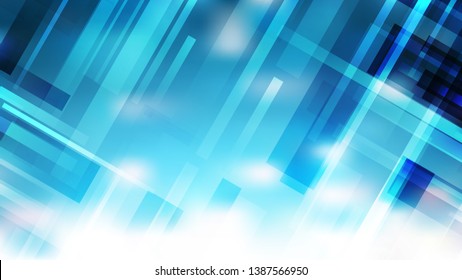 Blue and White Geometric Shapes Background