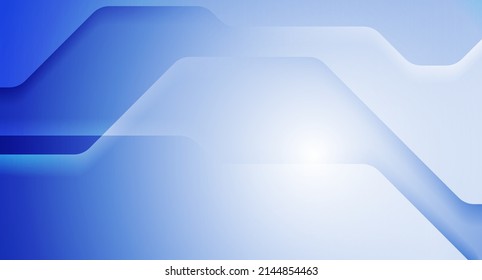 Blue white geometric tech abstract background. Vector futuristic design