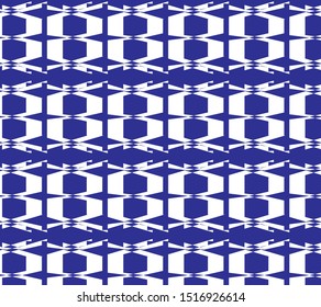 Blue and white geometric wallpaper and background