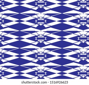 Blue and white geometric wallpaper and background