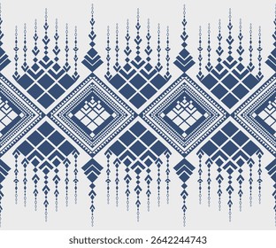 Azul Branco Geometria Decoração Tradicional Texto azulejo Asteca 