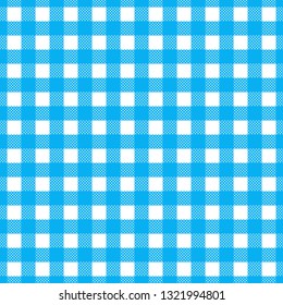 Blue white gingham cloth, tablecloth,, background, wallpaper, fabric, texture pattern vector illustration