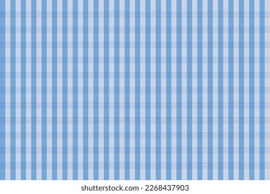 Blue and white gingham fabric with a white background