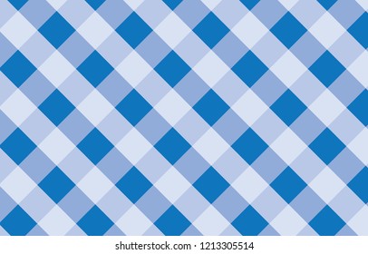 Blue and white Gingham Pattern Background.Vector illustration.