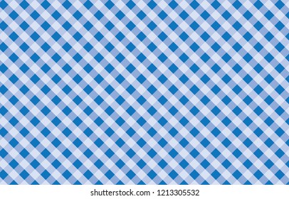 Blue and white Gingham Pattern Background.Vector illustration.