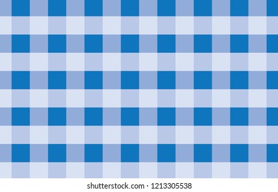Blue and white Gingham Pattern Background.Vector illustration.