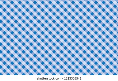 Blue and white Gingham Pattern Background.Vector illustration.