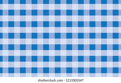 Blue and white Gingham Pattern Background.Vector illustration.