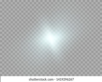 Blue Or White Glowing Light Burst Explosion Transparent. Vector Illustration For Cool Effect Decoration With Ray Sparkles. Bright Star. Transparent Shine Gradient Glitter, Bright Flare. Glare Texture.