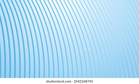Blue white gradient abstract background with curve stripes line for backdrop