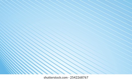 Blue white gradient abstract background with curve stripes line for backdrop