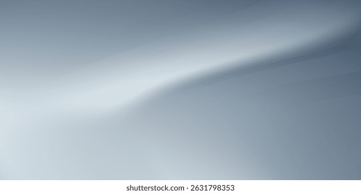 Blue white gradient abstract pattern studio background Light gives luxurious shine. Walls and floor of room sparkling, flat metal, with deep curves and dimensions.  vector eps10