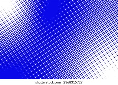 Blue, white gradient color halftone background, pop art design. Comic book superhero dotted halftone texture