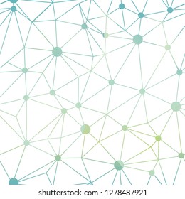 Blue white gradient dots network seamless pattern. Great for technology inspired wallpaper, backgrounds, invitations, packaging design projects. Surface pattern design.