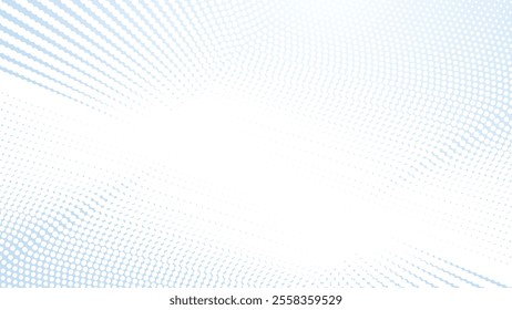 Blue and white gradient with halftone seamless pattern abstract background for backdrop or presentation