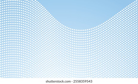 Blue and white gradient with halftone seamless pattern abstract background for backdrop or presentation