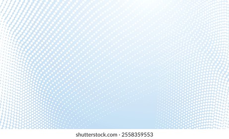 Blue and white gradient with halftone seamless pattern abstract background for backdrop or presentation
