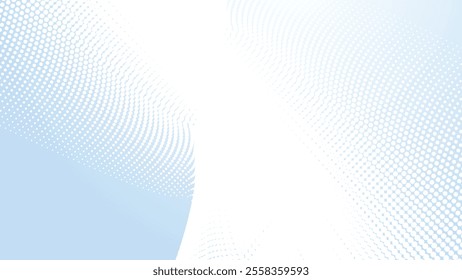 Blue and white gradient with halftone seamless pattern abstract background for backdrop or presentation