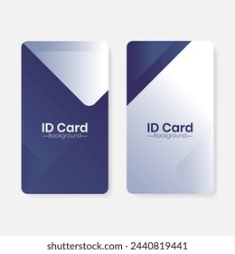 blue and white gradient id card background template