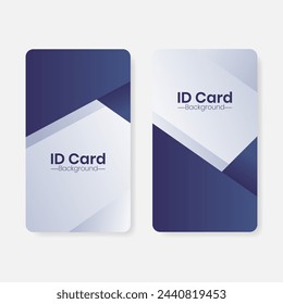 blue and white gradient id card background template