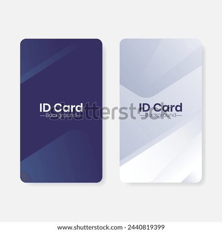 blue and white gradient id card background template