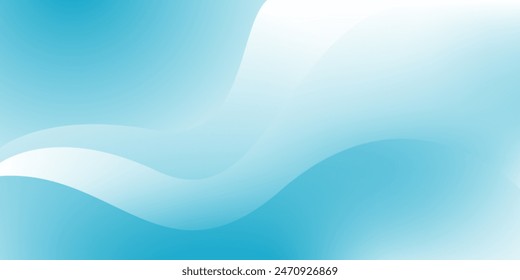 Blue and white gradient liquid modern background for corporate concept, template, poster, brochure, website, flyer design. Vector illustration	