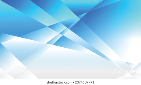 Blue and white gradient polygon abstract background for brochure flyer banner template design