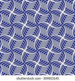 Blue and white  graphic pattern abstract vector background. Modern stylish texture.