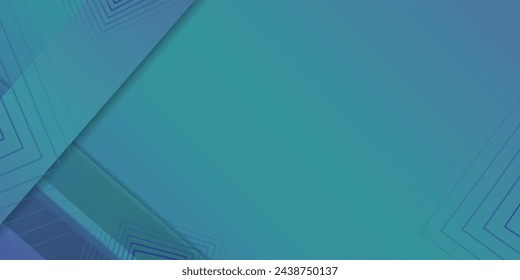Fondo abstracto azul y blanco, degradado verde. Fondo de líneas de cuadrícula rectangular abstracta azul moderno para el diseño de la presentación, banner, folleto y tarjeta de visita. Ilustración de vector