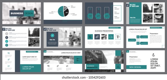 Blue, white and grey infographic design elements for presentation slide templates. Business and research concept can be used for financial report, advertising, flyer layout and leaflet design.