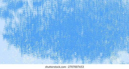 Blauer und weißer farbiger Hintergrund mit weißen Farbflecken. Frostiger blauer Hintergrund.