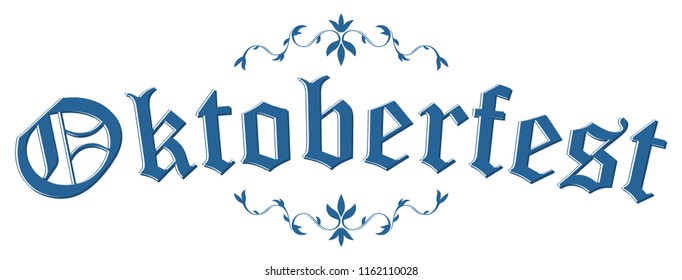 blue and white header with scribble pattern and text Oktoberfest 2018