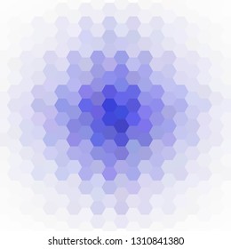 blue and white hexagon background. geometric design. polygonal style. presentation template